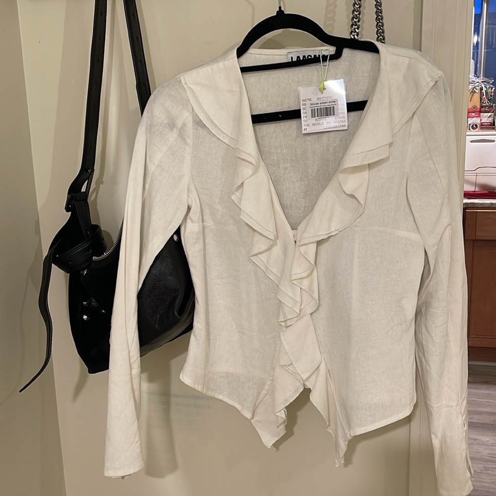 AILEEN WHITE BLOUSE - Picture 3 of 3